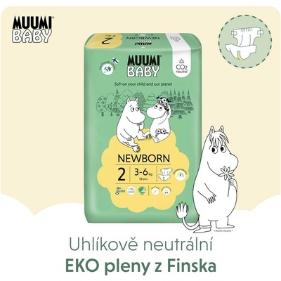 Muumi MINI 3-6 kg size 2 mesačné 174 ks