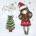 Santoro gorjuss Коледна картичка Santoro Gorjuss - Santa Girl (XGJ001)