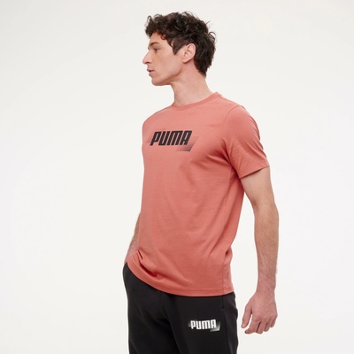 Decathlon pánské bavlněné tričko s krátkým rukávem červená