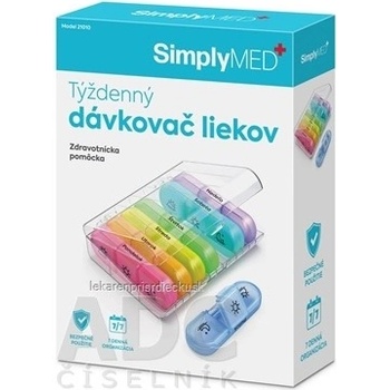 SimplyMed Dávkovač léků týdenní 21010 Horizont