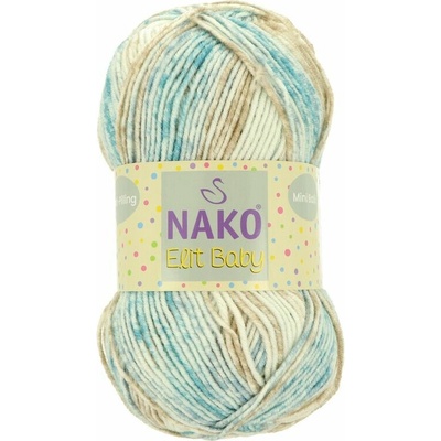 Nako Elit Baby Mini Batik 32421 modro hnedá