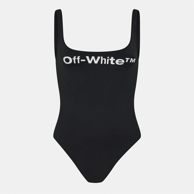 Off White Women's Scoop Neck Swimsuit - Black