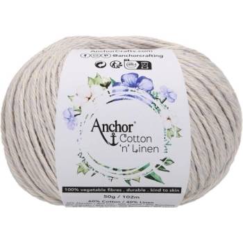 Anchor Cotton 'n' Linen 00006 Mist Плетене на една кука прежда (4680004-00006)