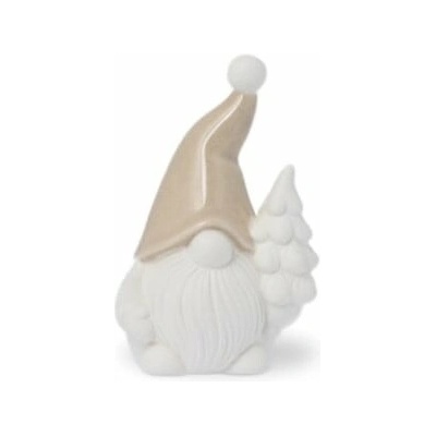 Storefactory Vánoční dekorace skřítek Vilgot Beige, béžová barva, keramika