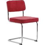 Unique Furniture Червен велурен трапезен стол Rupert - Unique Furniture (37285102)