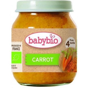 Bebybio Био Зеленчуково пюре - Моркови (4+ месеца) - 130г - Babybio (4112)
