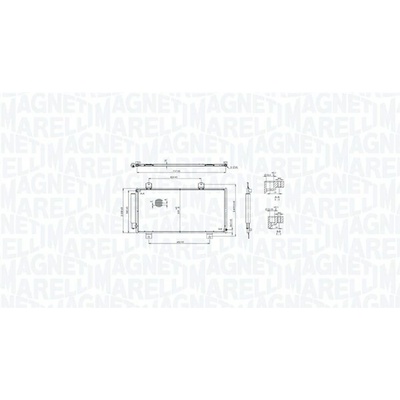Kondenzátor klimatizace MAGNETI MARELLI 350203104100