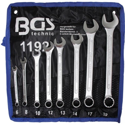 BGS technic Súprava ch kľúčov vidlica-očko 6 – 19 mm 8 ks BGS 1192