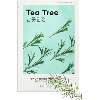 Missha Airy Fit Sheet Mask Tea Tree plátýnková maska s výtažkem z tea tree 19 g