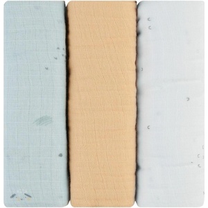 KikkaBoo Комплект 3 бр муселинови пелени 75х75 см Sleepy Sheep (31103010091) - bobybaby