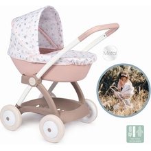 Smoby Hlboký s textilným poťahom Pram Natur D'Amour Baby Nurse 42 cm