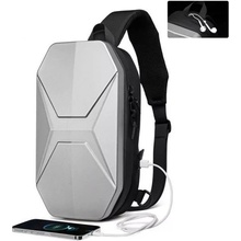 Ozuko přes rameno na motocykl s USB Stoltz stříbrná 10 l