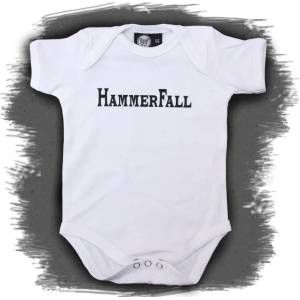 METAL-KIDS тялото на децата Hammerfall - Лого - Бяла - Metal-Kids