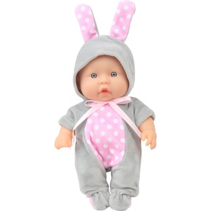 Moni Кукла Moni Toys - С костюм на сиво зайче, 20 cm (110252)