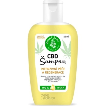 Zelená Země CBD Konopný šampon 125 ml