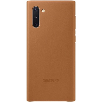Samsung Leather Cover EF-VN970LAEGWW - оригинален кожен калъф (естествена кожа) за Samsung Note 10 (кафяв)