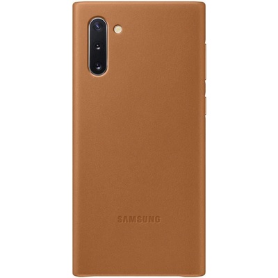 Samsung Leather Cover EF-VN970LAEGWW - оригинален кожен калъф (естествена кожа) за Samsung Note 10 (кафяв)