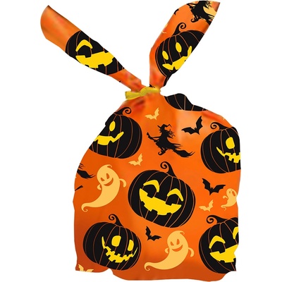 Fiestas Guirca Торбичка за бонбони - оранжева за Хелоуин