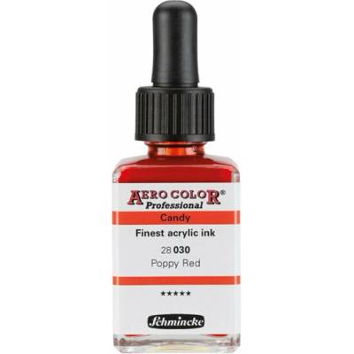Schmincke Aero Color akrylový atrament Professional Candy 28 ml 030 červený mak