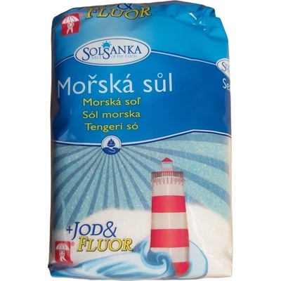 Solsanka Morská Soľ s jódom a fluorem 1 kg