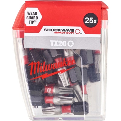 Sada bitov Milwaukee Shockwave TX20 25mm 25ks