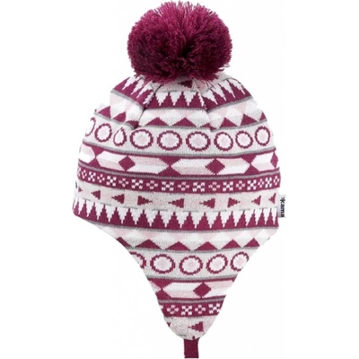 Kama Dětská pletená Merino čepice B98 144 purpurová