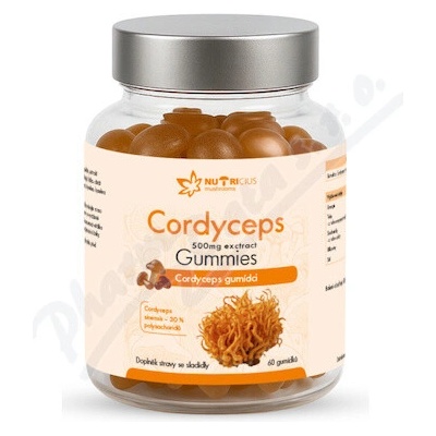 Nutricius Cordyceps 500mg gumové cukríky 60 ks