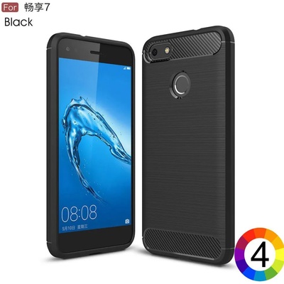 Huawei Y6 Pro (2017) / P9 lite mini Удароустойчив Carbon Fiber Калъф и Протектор