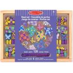 Melissa & Doug - Комплект за нанизване с дървени мъниста - Пеперудки - toytown