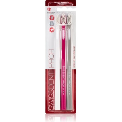 Swissdent Profi Whitening четки за зъби soft 3 бр