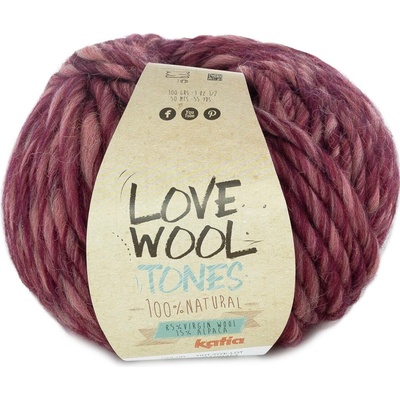 Katia Love Wool Tones Farba: Burgundy red
