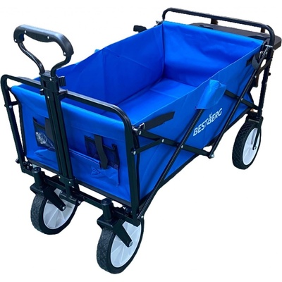 Skládací plážový vozík BestBerg BBBW-10BE / nosnost 70 kg / modrá – Zboží Mobilmania