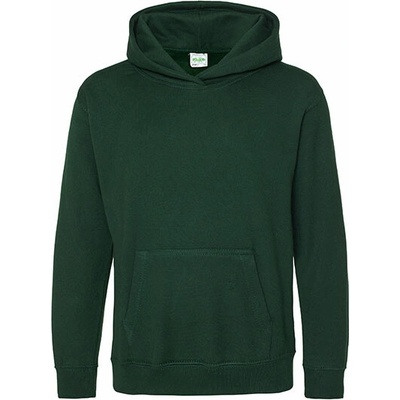 Just Hoods Kids Hoodie Color Bottle Green