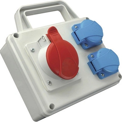 SEZ IP54 16A/5P/400V + 2x230V TVM-16
