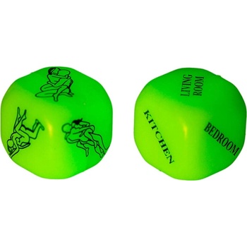 Out of the Blue Games Kamasutra Glow in the Dark Love Dice Set 2 pack