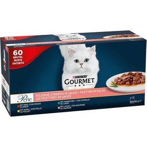 Gourmet Perle beef/rabbit/salmon/chicken 60x85 g