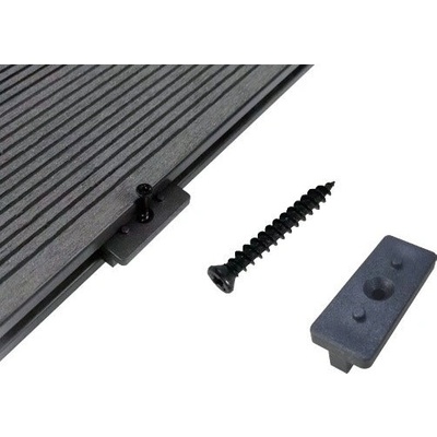 NIKA Комплект за монтаж на 4 m2 WPC декинг, 100 фиксатора и 100 винта (FR-DT-KIT-WPC)
