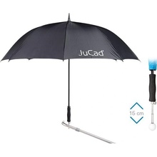 JuCad Telescopic Automatic Umbrella with Pin černá