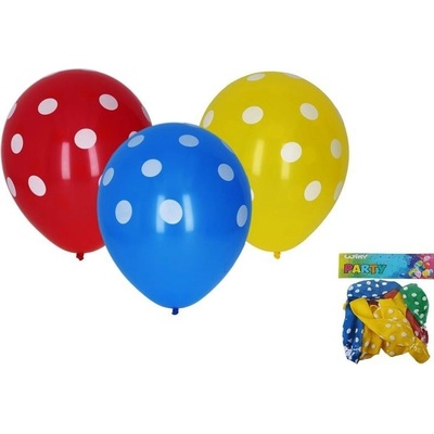 Wiky Balónik nafukovací 30cm sada potlač bodka WKW009930