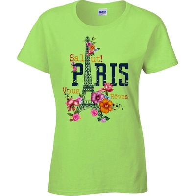 tričko Salut! Paris Světle zelená