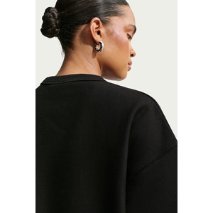 Nike уголемен суичър дамски с памук Studio Fleece (IO2103.001)