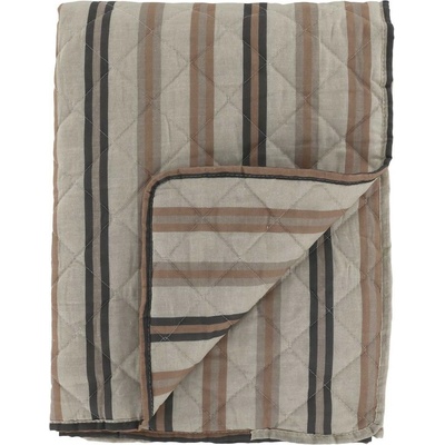 Chic Antique Latté přehoz s pruhy Aix Vintage Quilt - 130*180 cm