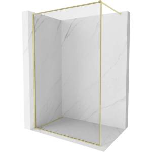 Mexen Kioto-F Душ кабина Walk-in с рамка 120 x 202 см, прозрачно 8 мм, златисто четкано - 800-120-104-55-00 (800-120-104-55-00)