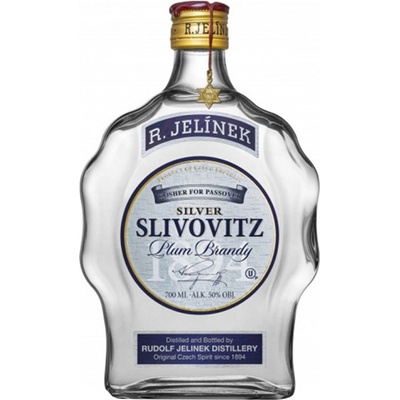 Rudolf Jelínek Slivovitz Kosher Silver 50% 0,7 l (čistá fľaša)