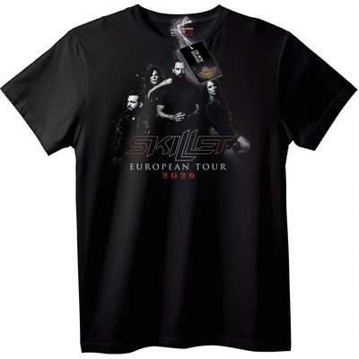 NOONEBRAND Тениска Европейско Турне на Skillet 2026 - XL, White