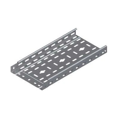 METAKSAN Žľab perforovaný CABLE+ 50x125x0,7/ 3000mm s integrovanou spojkou