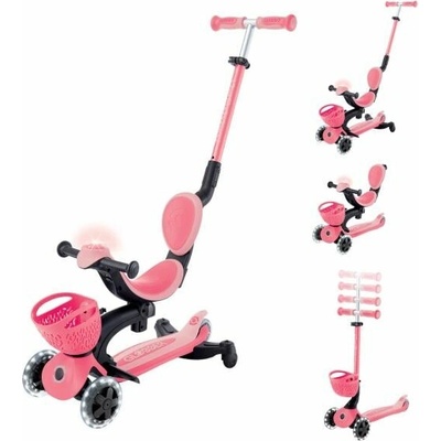 Globber GO-UP BABY 360 LIGHTS růžová