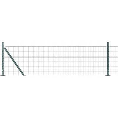 Oplocení se sloupky Zelený 0.6 x 25 m Ocel