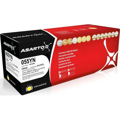 Compatible AS-LC55YN жълта касета за принтер Canon CRG-055Y, 2100 страници (AS-LC55YN)
