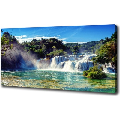 Foto obraz na plátne do obývačky Vodopády Krka 100x50 cm